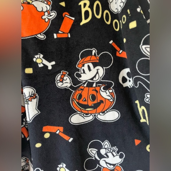 DISNEY MICKEY MOUSE Spooky Halloween Women’s Pajama Lounge Pocket Pants Size L - Picture 3 of 8